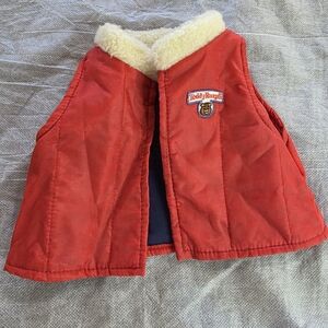 Teddy Ruxpin Red Vest For Bear Doll